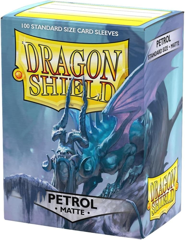 DRAGON SHIELD PETROL MATTE CARD SLEEVES (100 COUNT PACK)